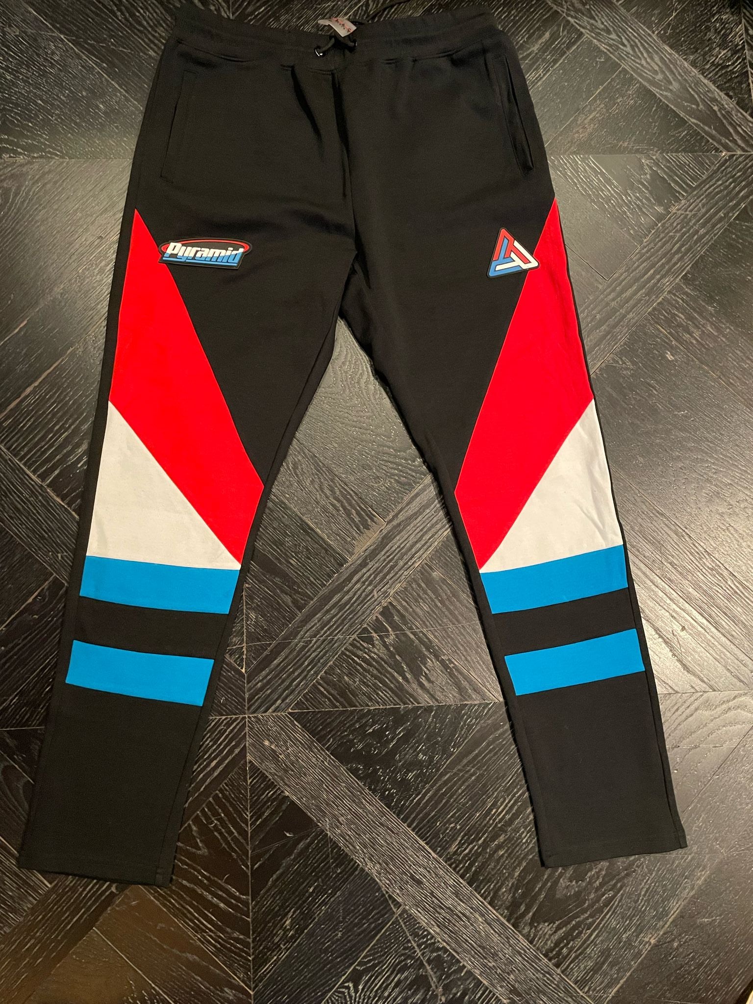 Chris Brown Black Pyramid Sweatpants