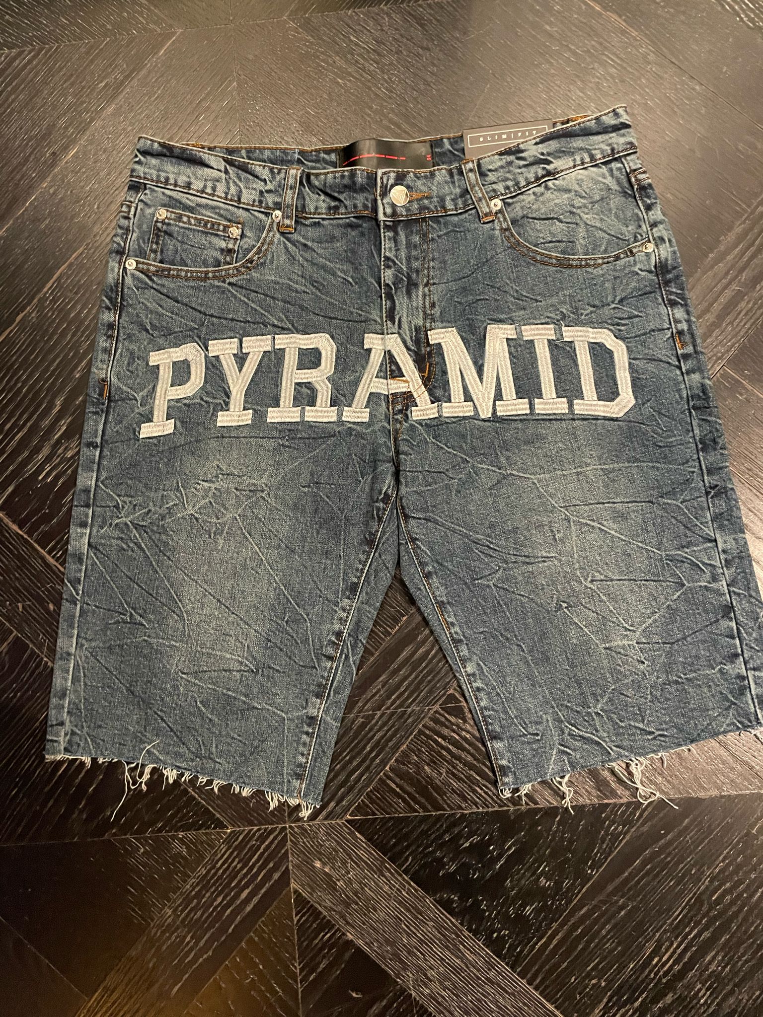 Black Pyramid Jean Shorts