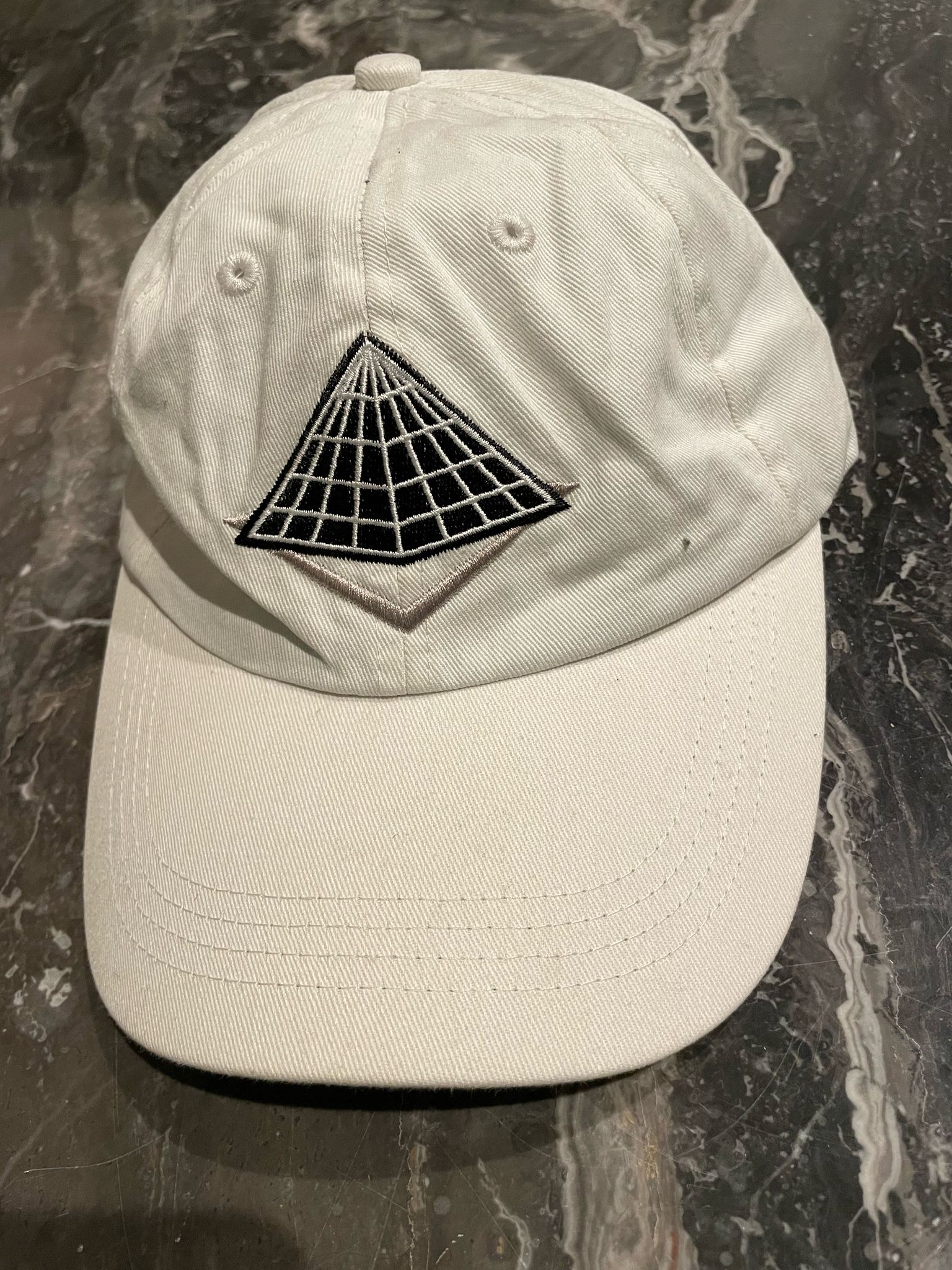 Chris Brown White Pyramid Hat