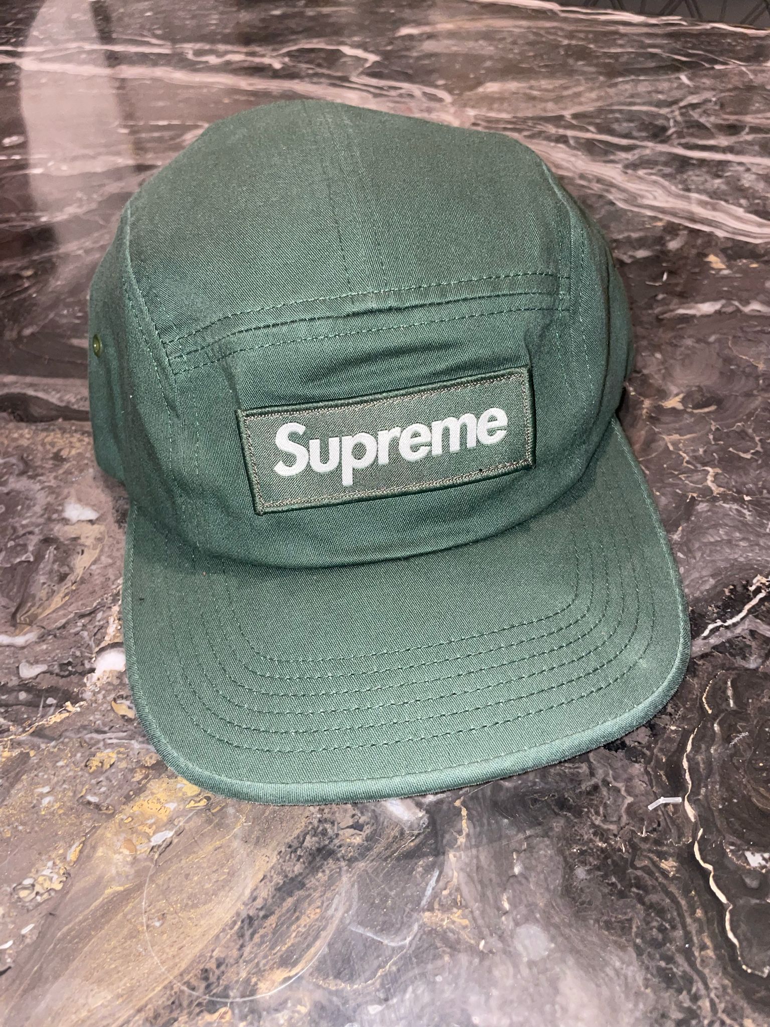 Chris Brown Green Supreme Hat