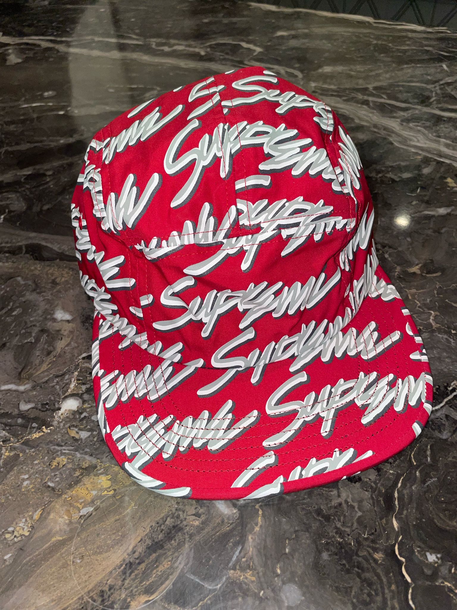 Chris Brown Supreme Red/ White Hat