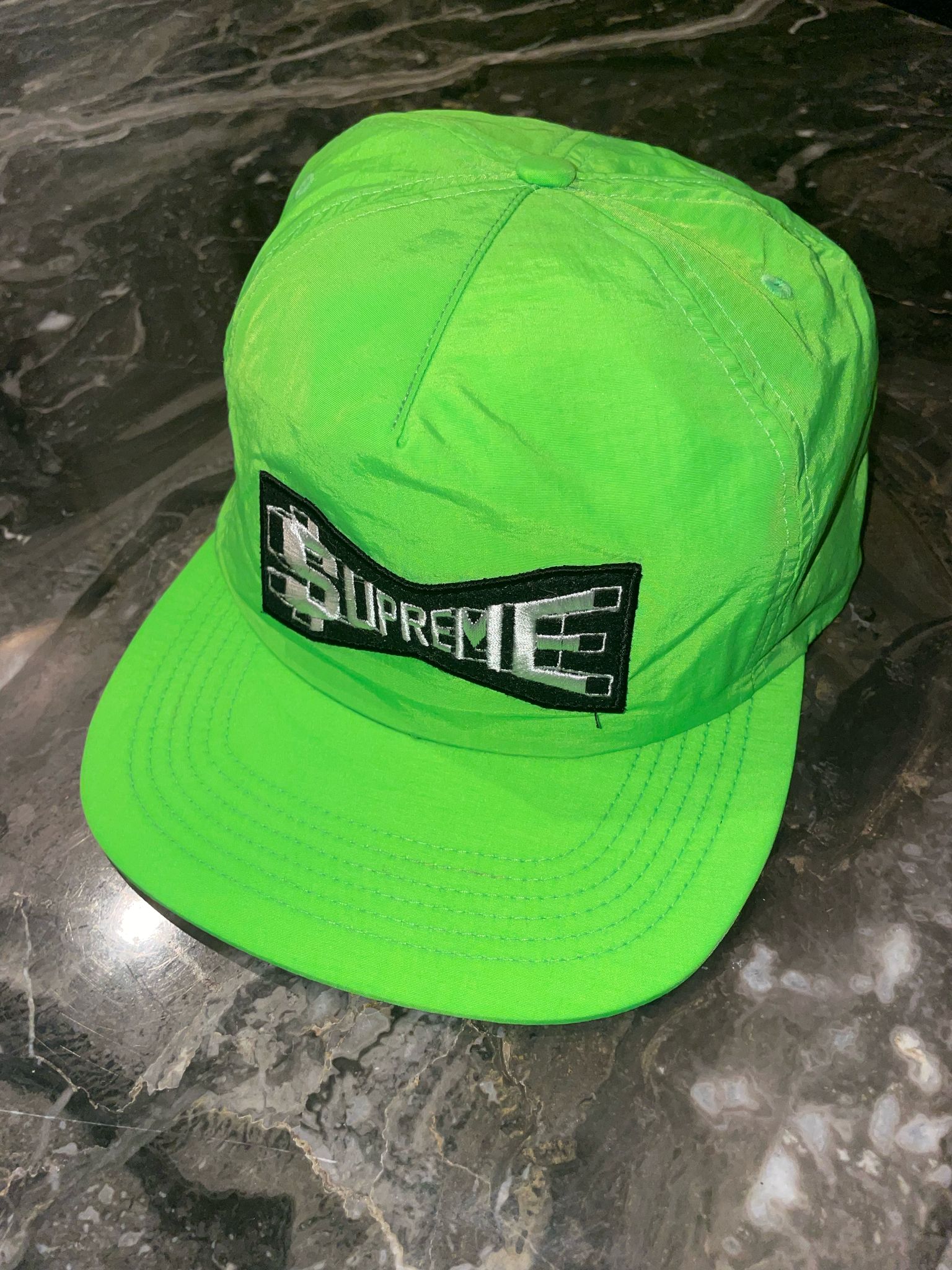 Chris Brown Supreme Lime Green Hat