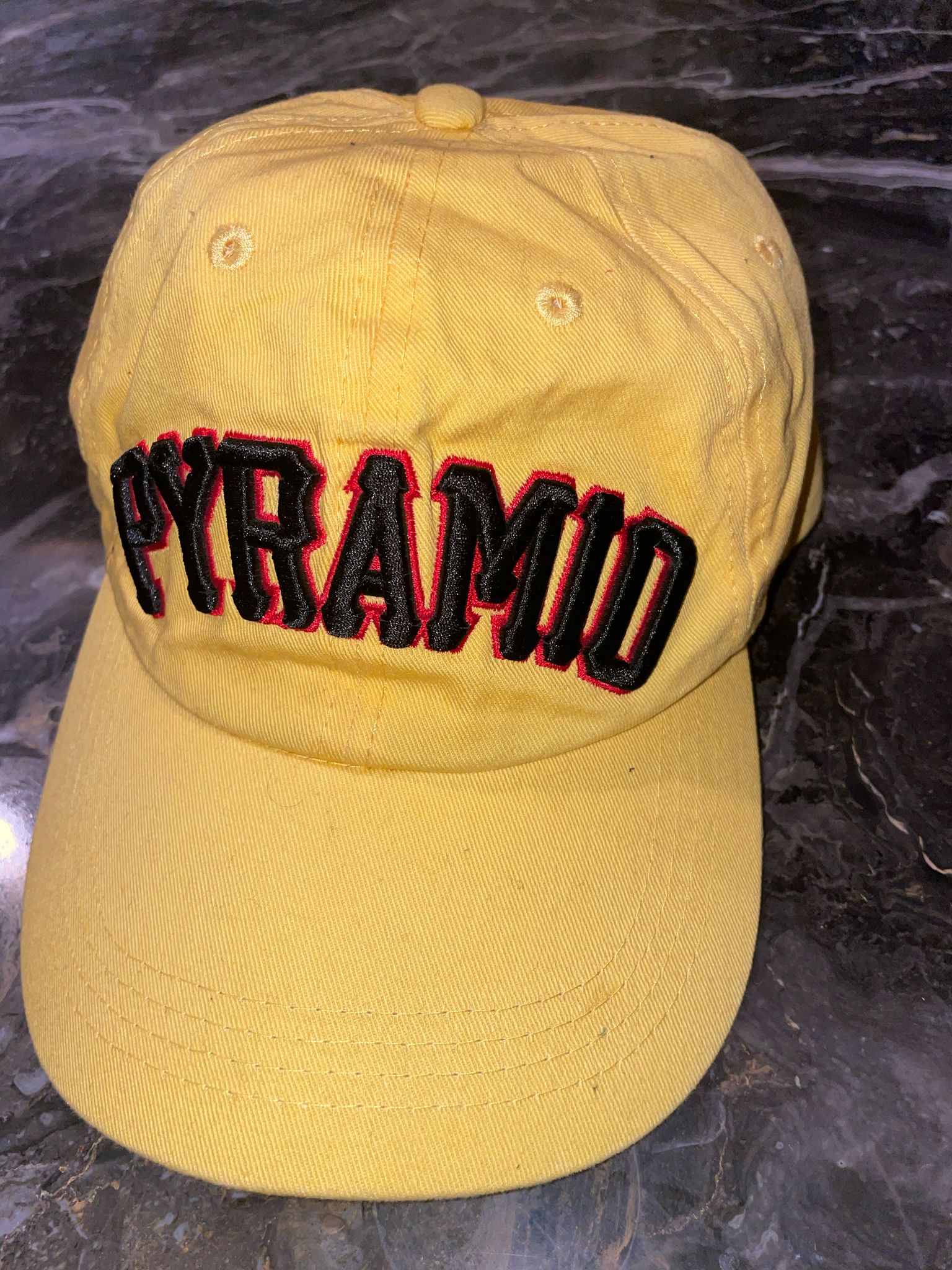 Black Pyramid Yellow Hat