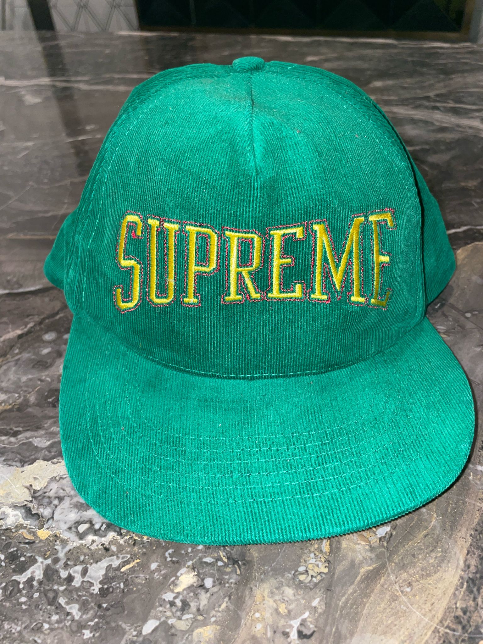 Chris Brown Green Supreme Hat