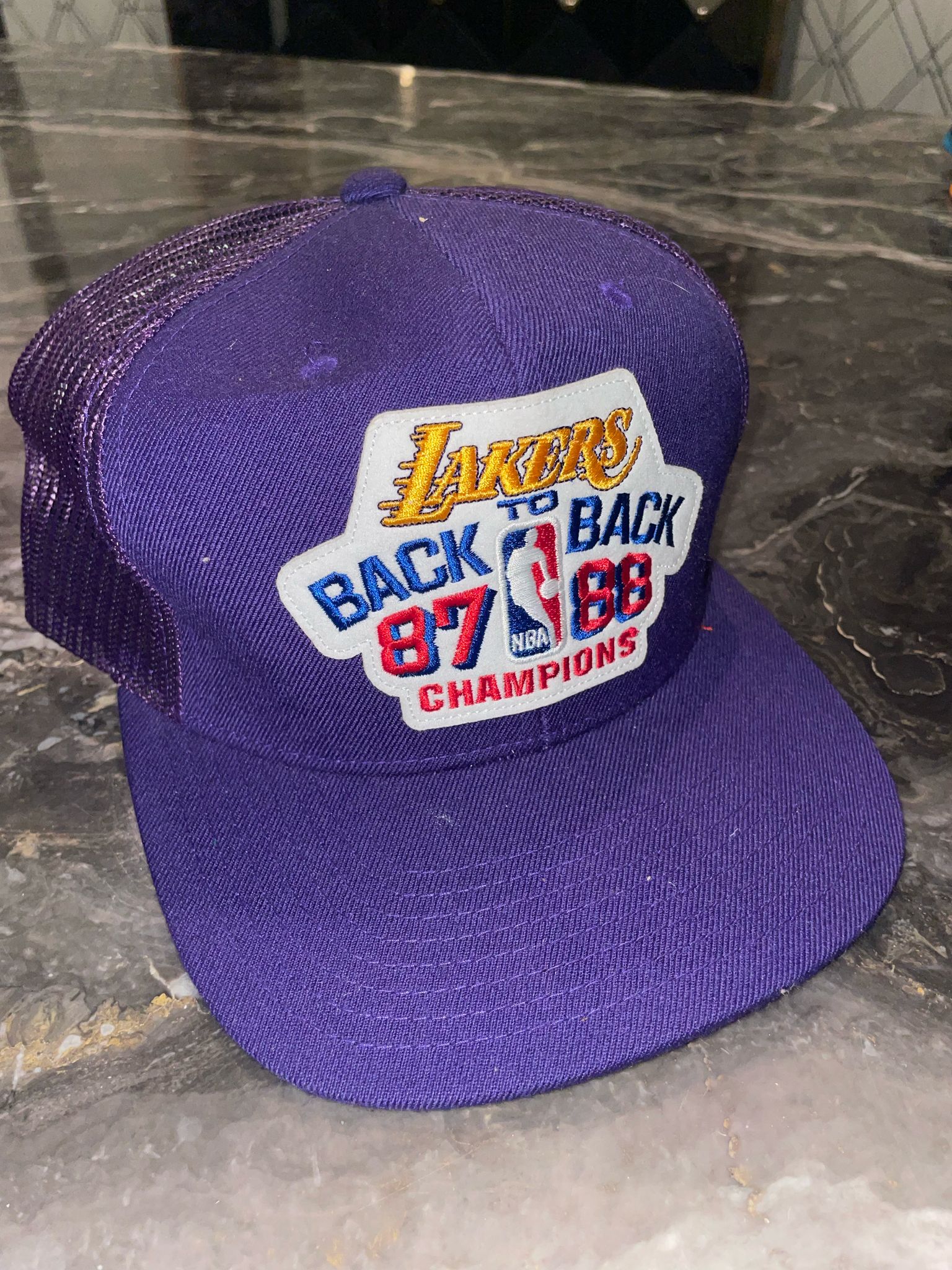 Lakers Back to Back Purple Hat