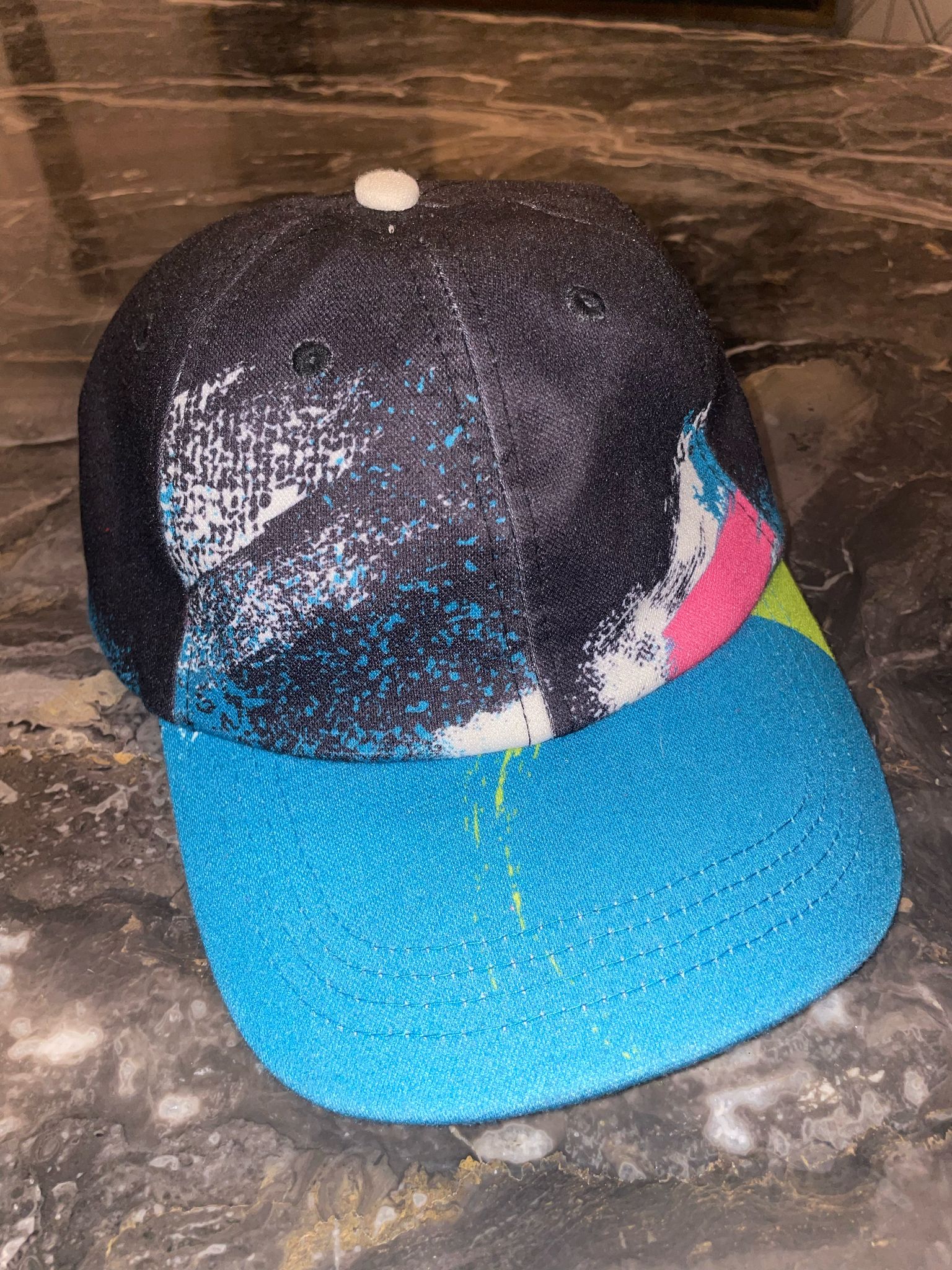 Black Pyramid Blue Hat