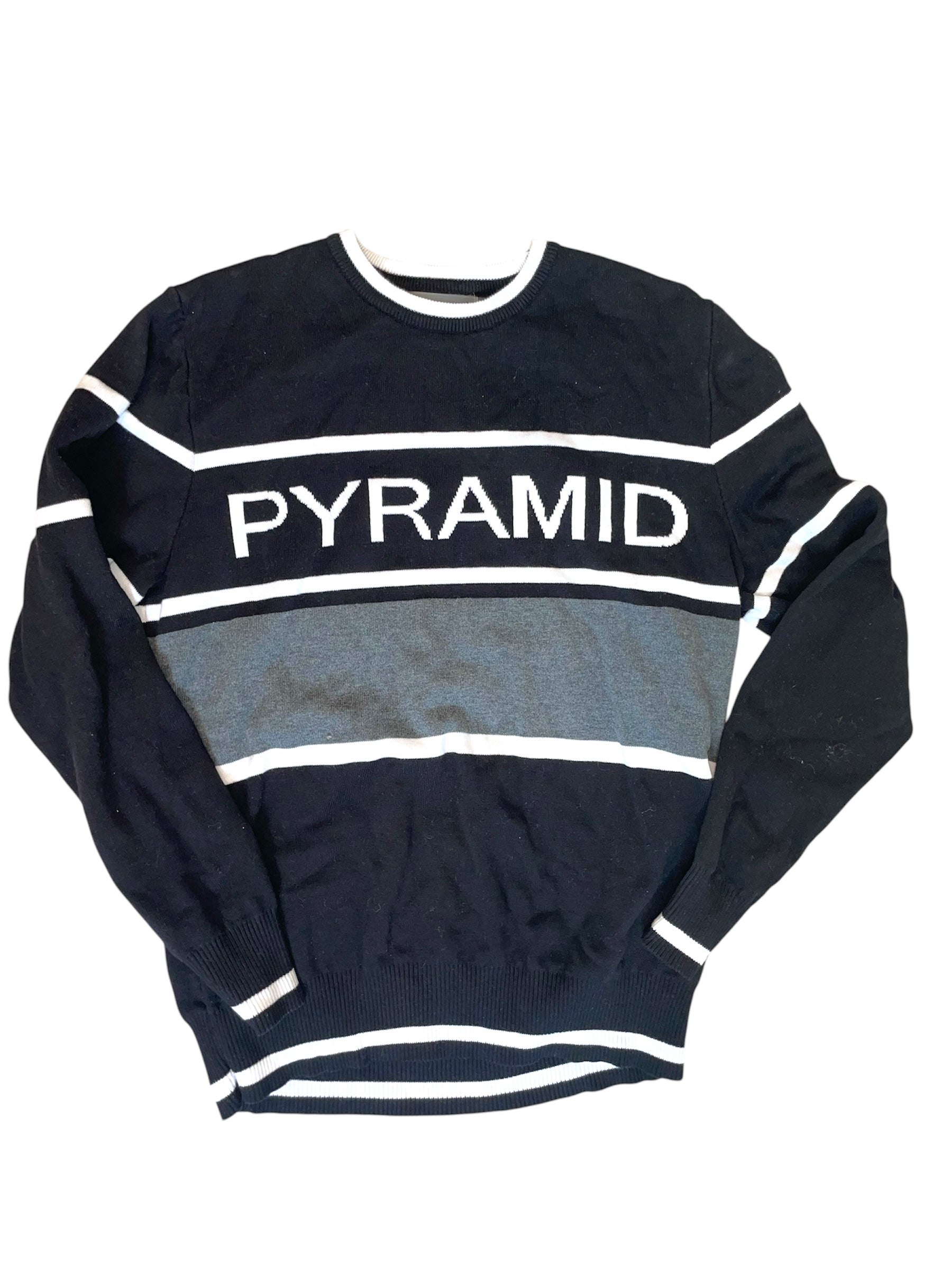 Chris Brown Black Pyramid Grey Crewneck