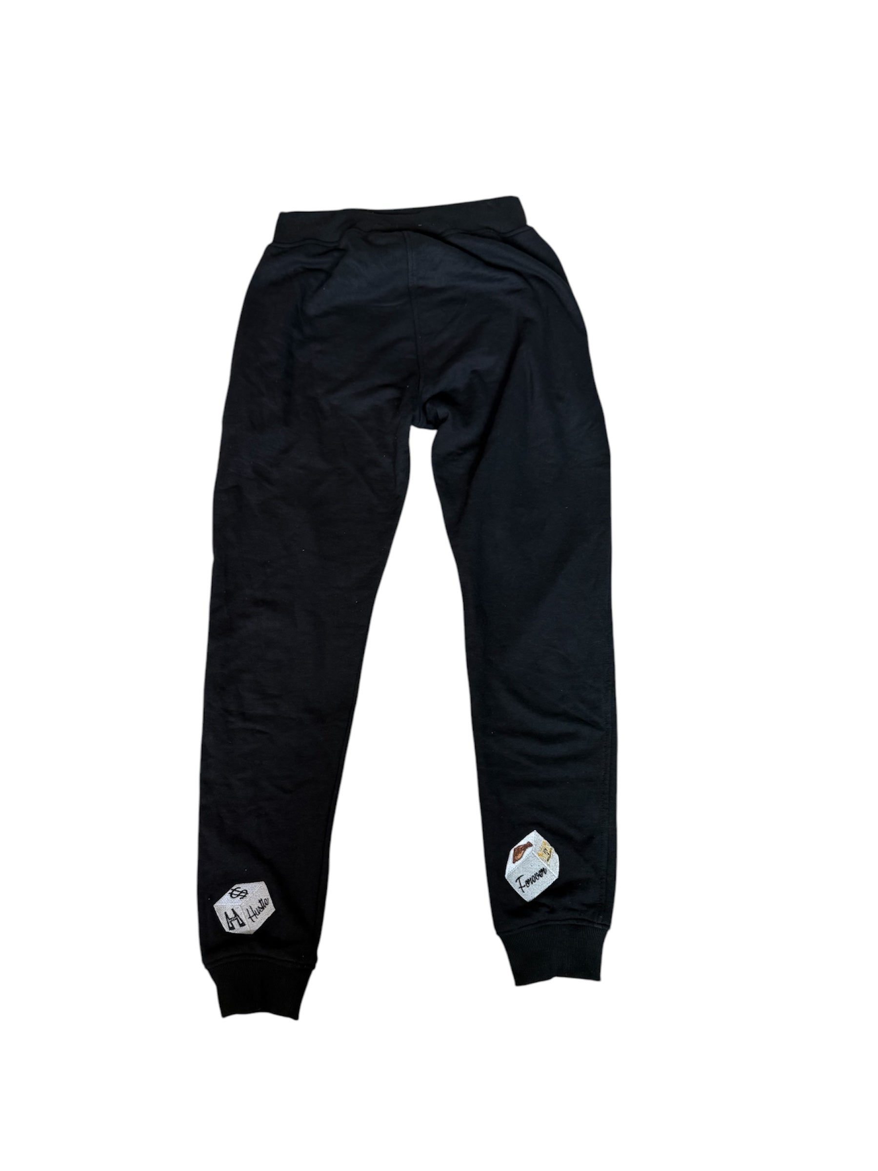 Chris Brown Black Dice Sweatpants