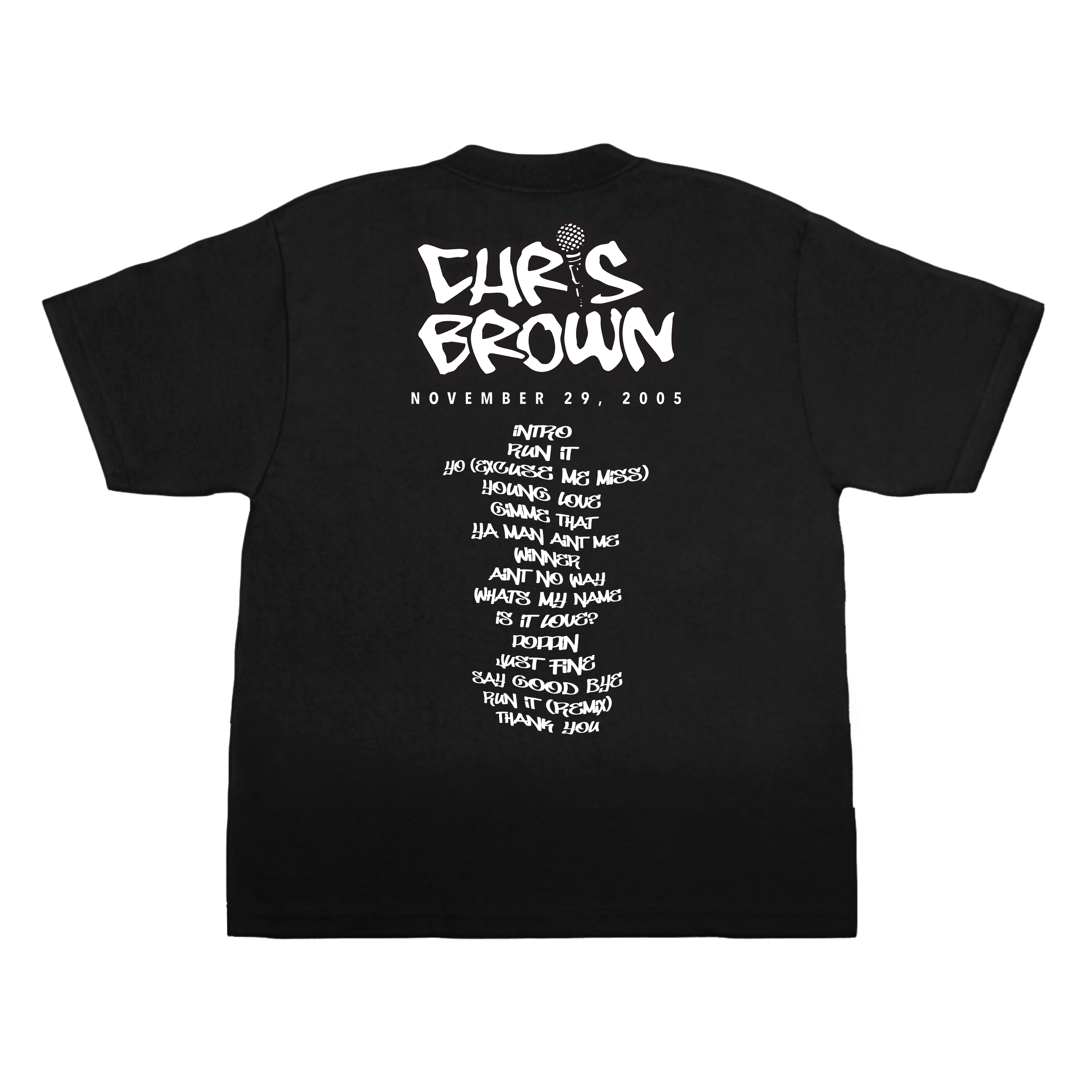 CHRIS BROWN (SELF TITLED) 19 YEAR ANNIVERSARY T-SHIRT