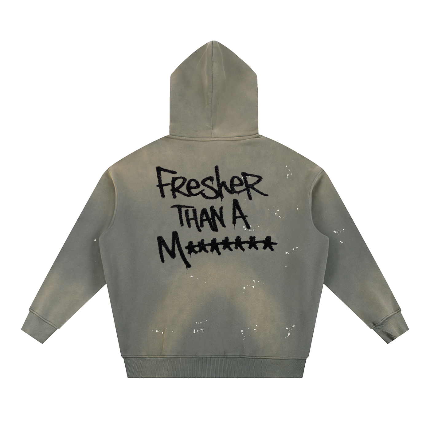 LOOK AT ME NOW 15TH ANNIVERSARY Vintage Washed Frayed Fleece Hoodie