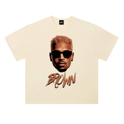 BROWN BIG HEAD S/S T-SHIRT