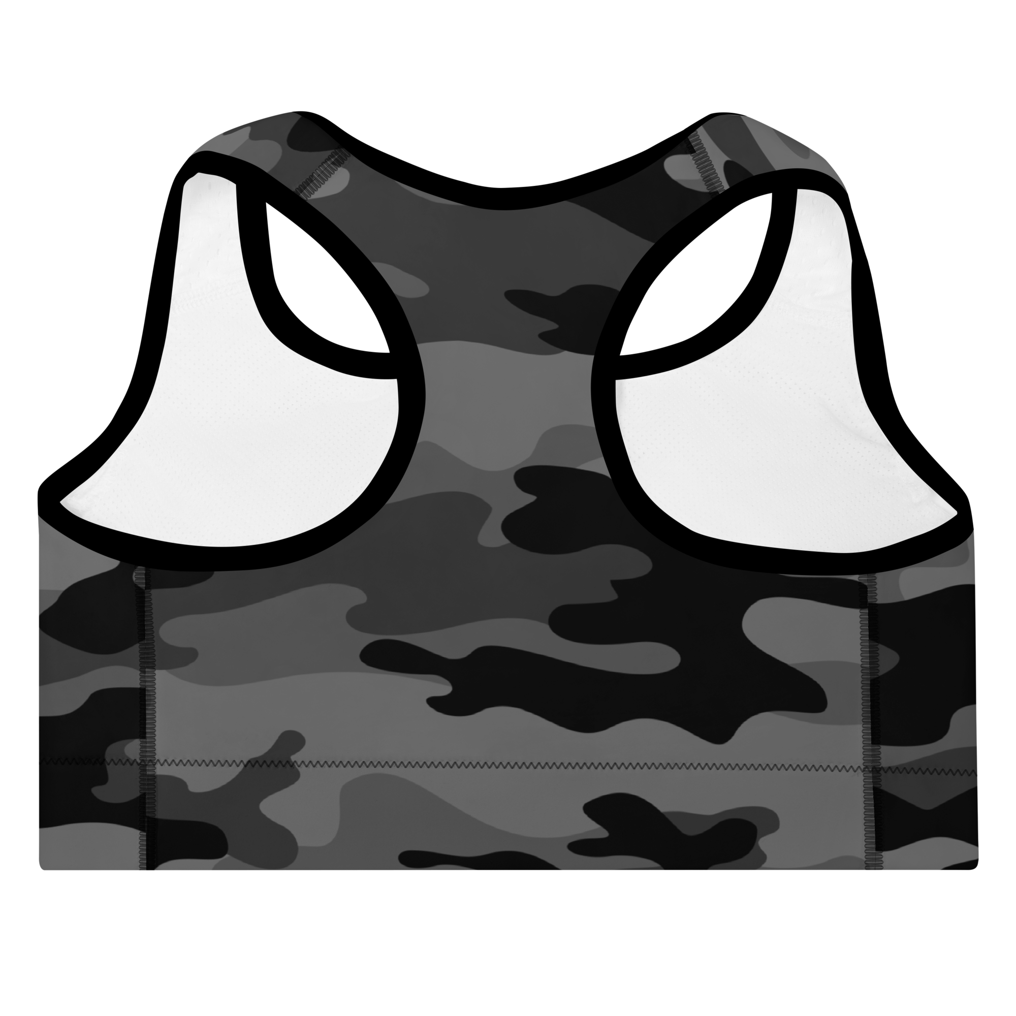 I <3 CB Gray Camo Padded Sports Bra