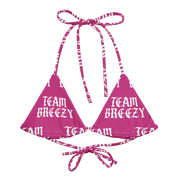 Team Breezy Pink All-Over Print Bikini Top