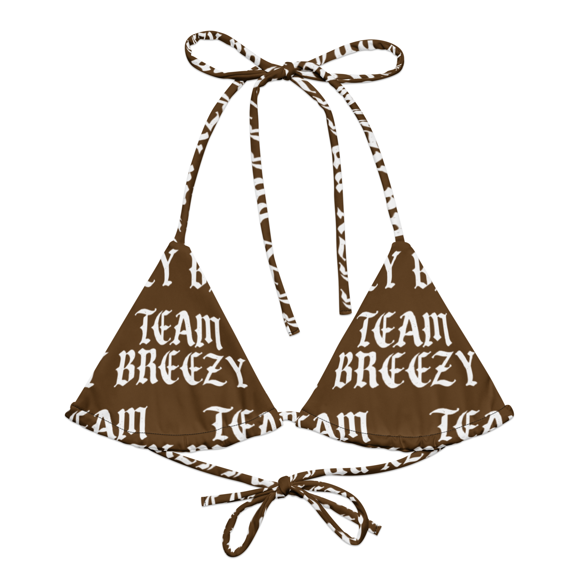 TEAM BREEZY All-Over Bikini Top