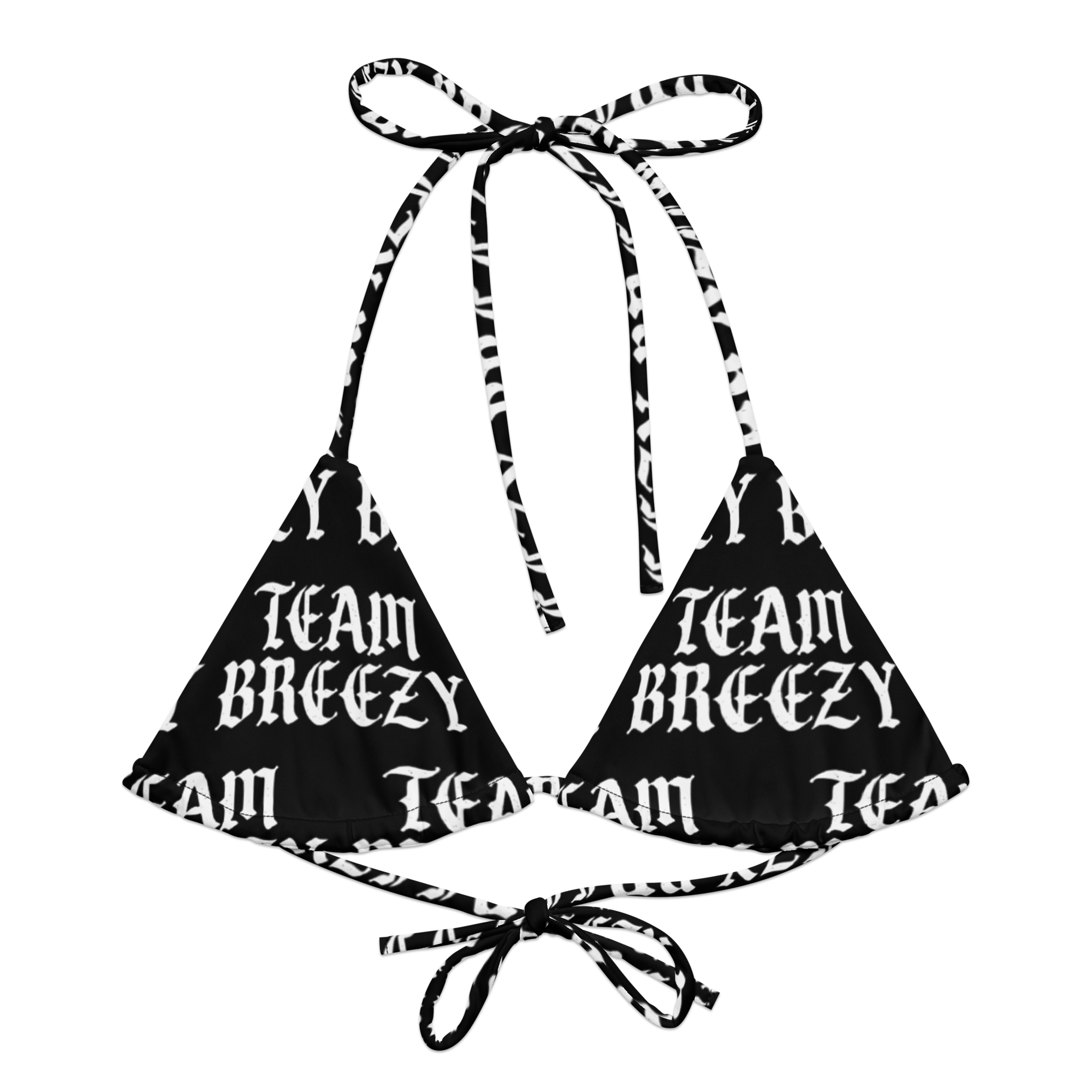 TEAM BREEZY All-Over Bikini Top