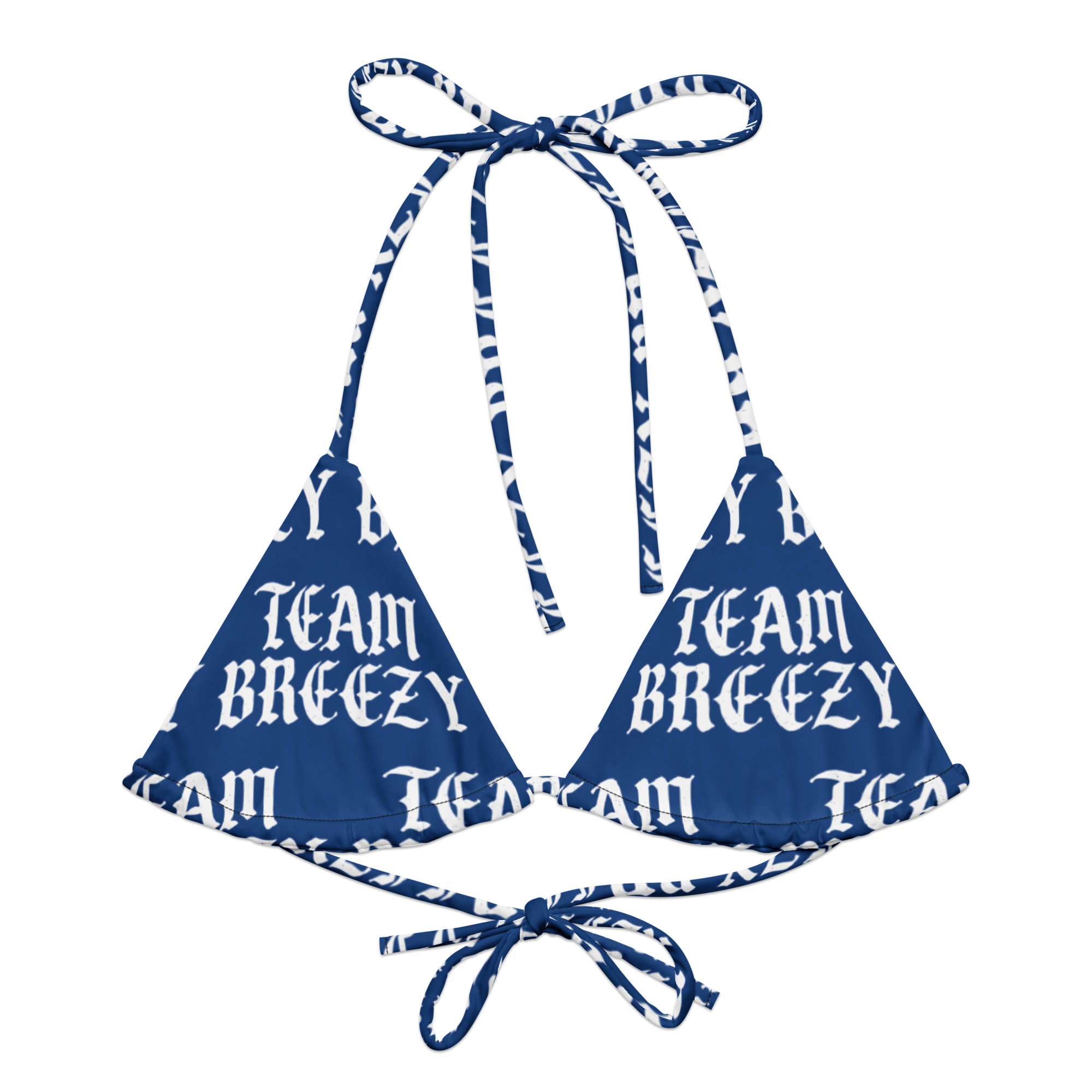 TEAM BREEZY All-Over Bikini Top