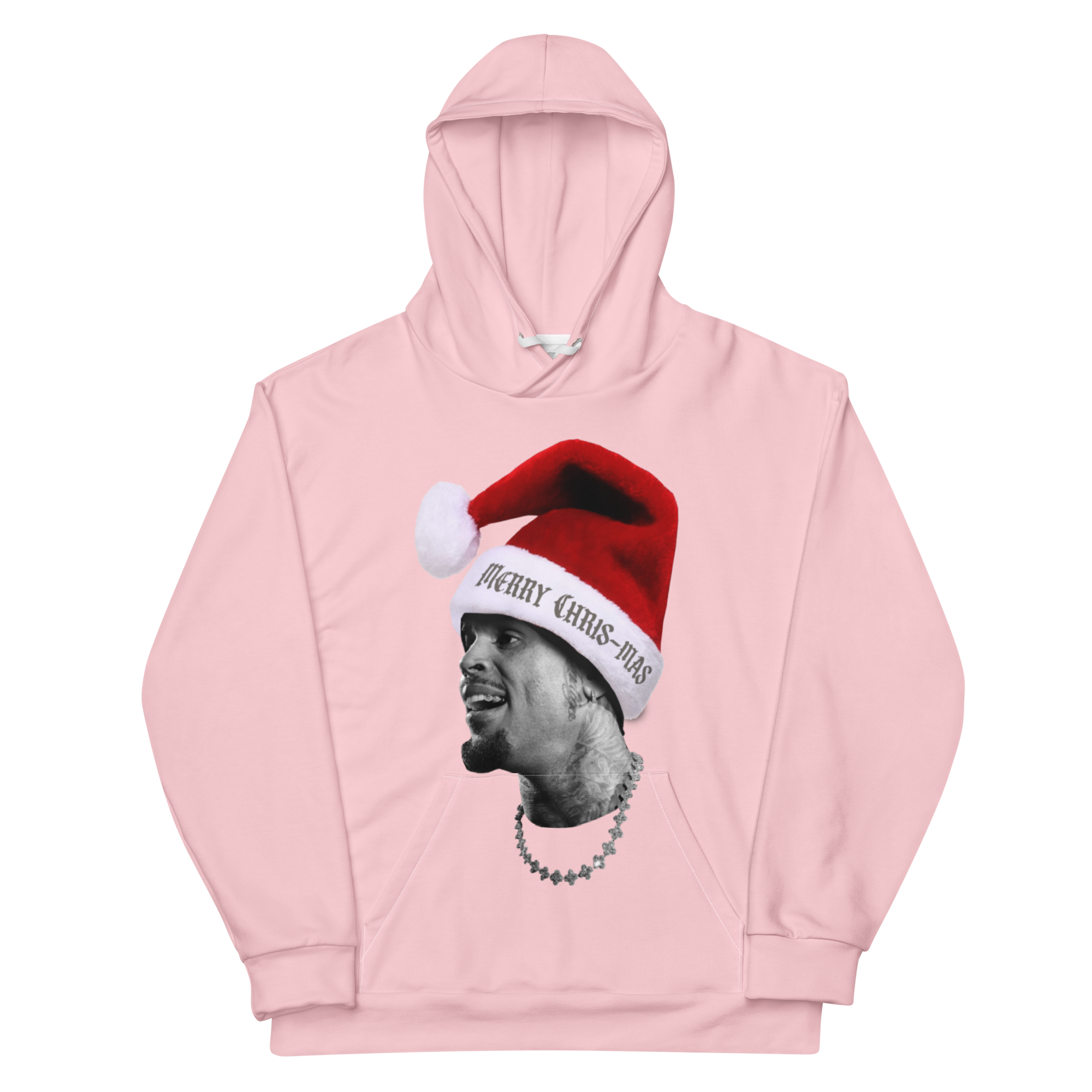 MERRY CHRIS-MAS BIG HEAD HOODIE