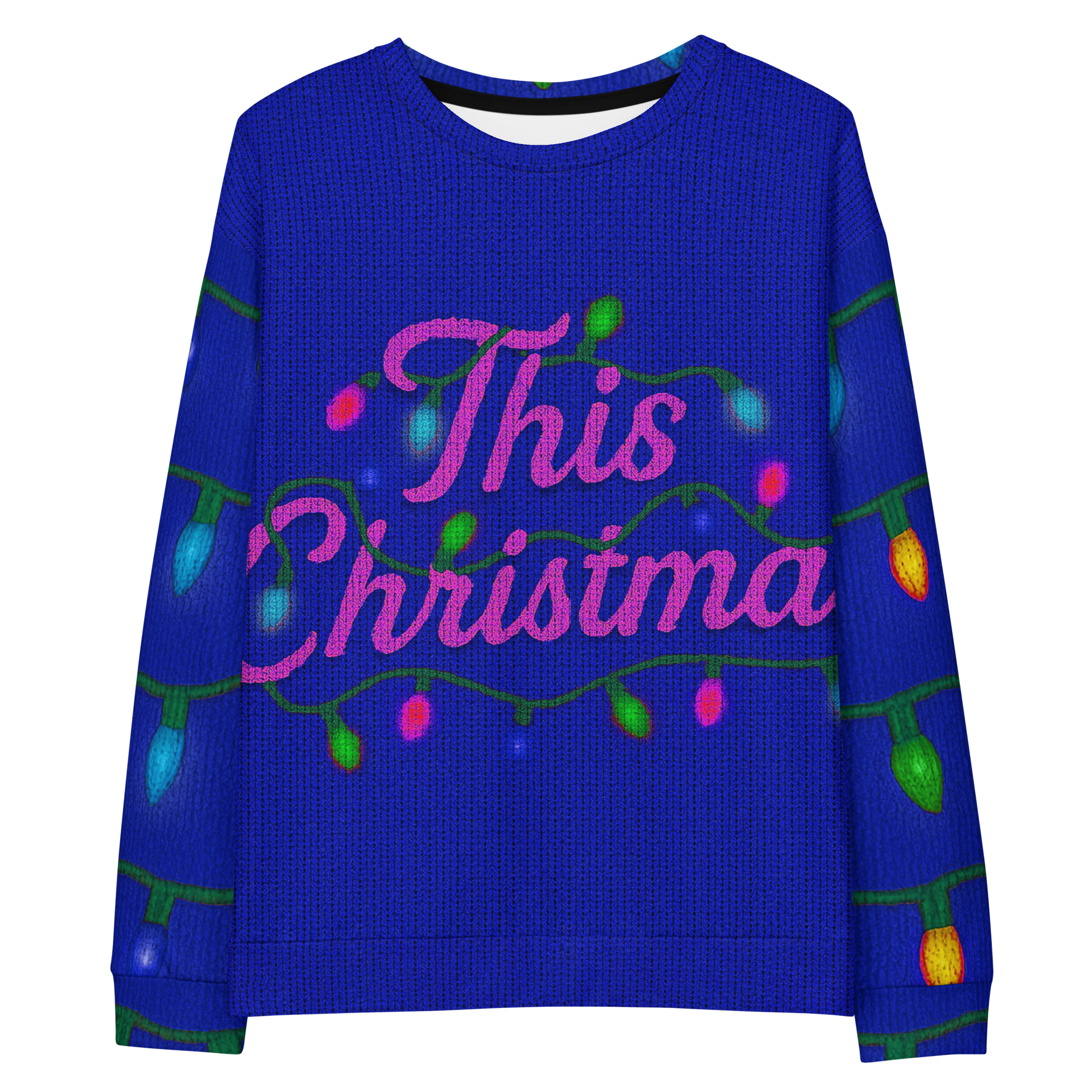THIS CHRISTMAS KNIT UNISEX SWEATSHIRT