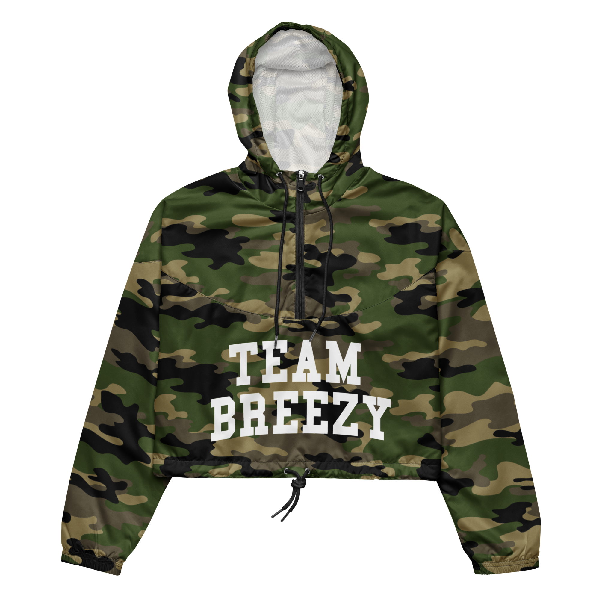 TEAM BREEZY ARCH CROPPED WINDBREAKER