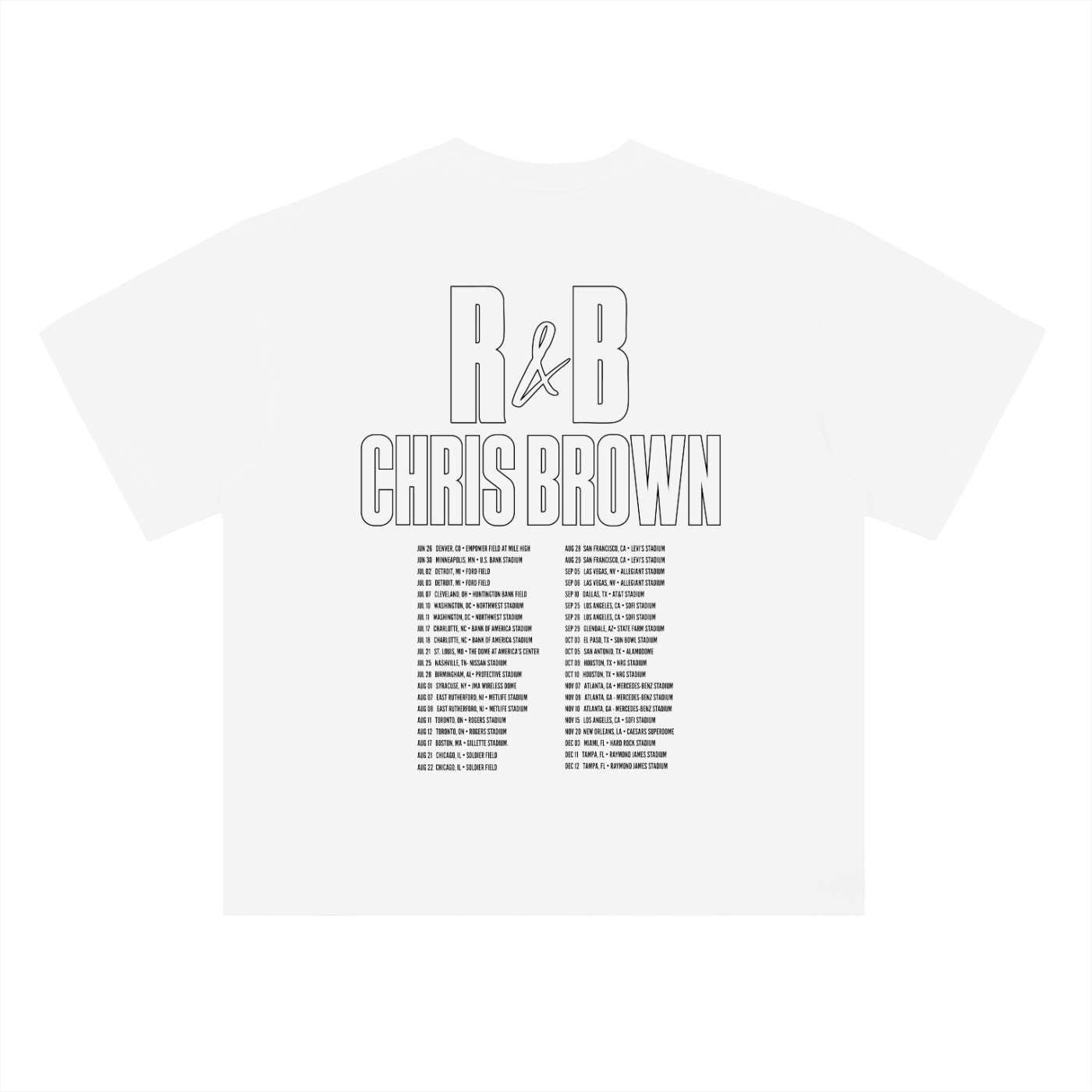 R&B HEADLINER WHITE S/S T-SHIRT