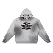 TEAM BREEZY CYCLE Sun Fade Frayed Fleece Hoodie