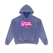 ANIME BREEZY Unisex Mineral Wash Distressed Hoodie