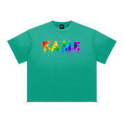 F.A.M.E. 15TH ANNIVERSARY SPLATTER Sun Fade Raw Edge S/S T-Shirt