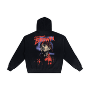 CHRIS BROWN'S BROWN Hand-Frayed Sunfade Zip Hoodie