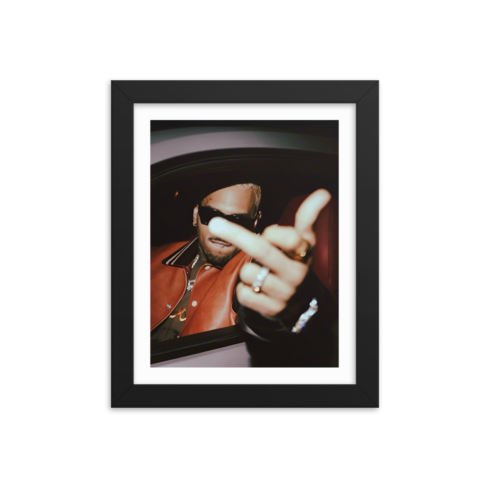 Middle Finger Framed Poster