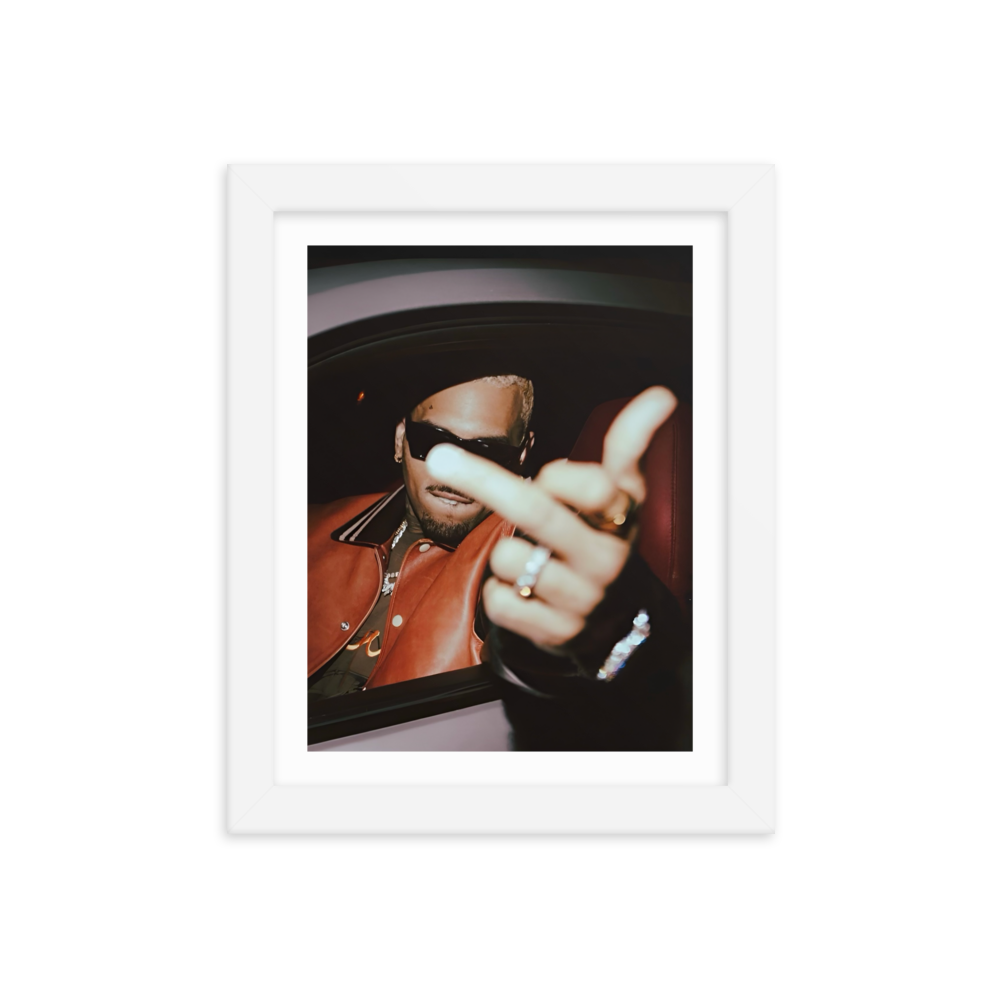 Middle Finger Framed Poster