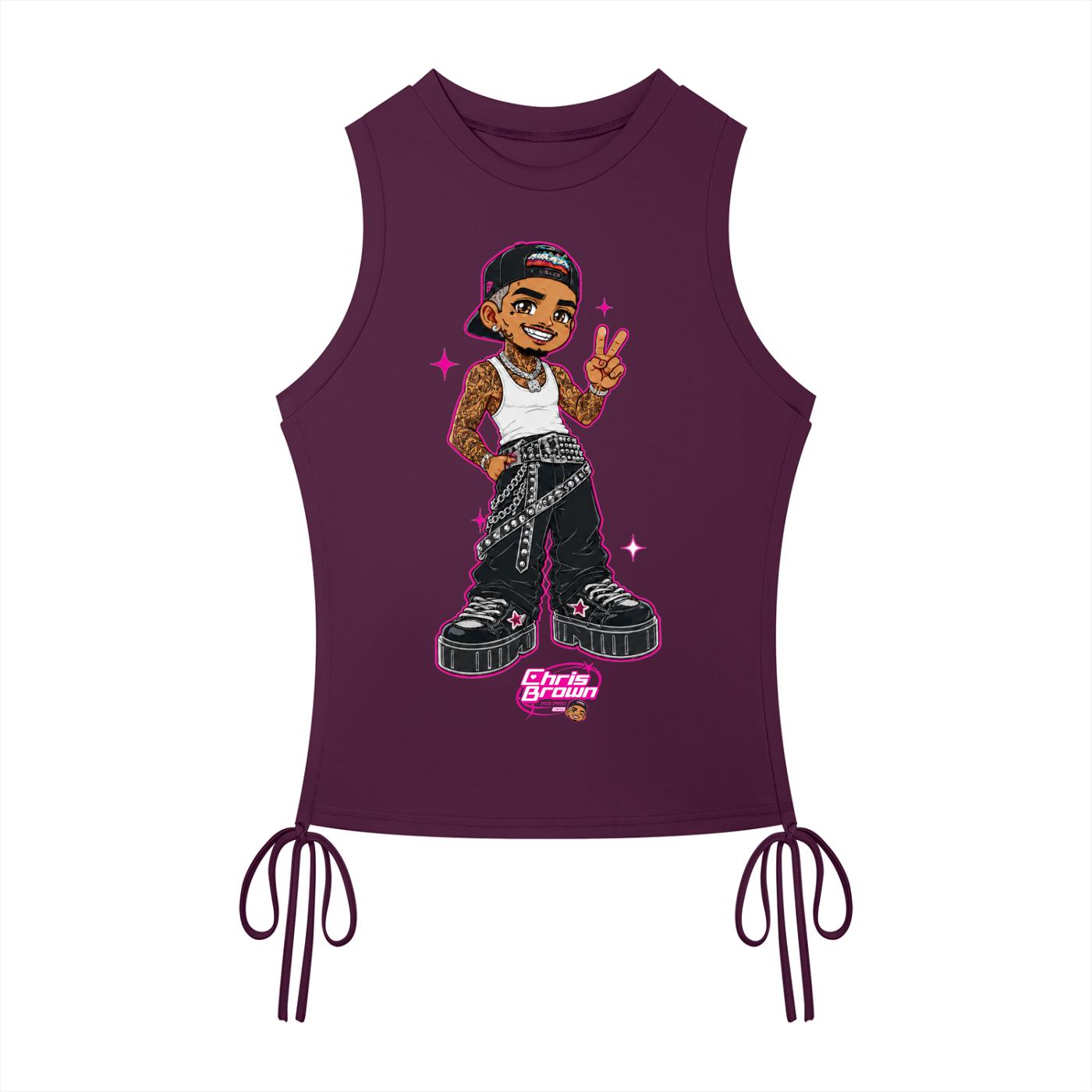 ANIME BREEZY Women’s Drawstring Tank Top