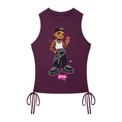 ANIME BREEZY Women’s Drawstring Tank Top