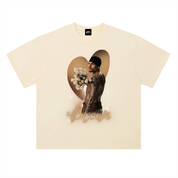 BROWN AIRBRUSH S/S T-SHIRT
