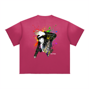 F.A.M.E. 15TH ANNIVERSARY SPLATTER Sun Fade Raw Edge S/S T-Shirt