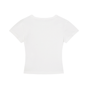 TEAM BREEZY BUBBLE LETTERS Women's Cropped T-Shirt