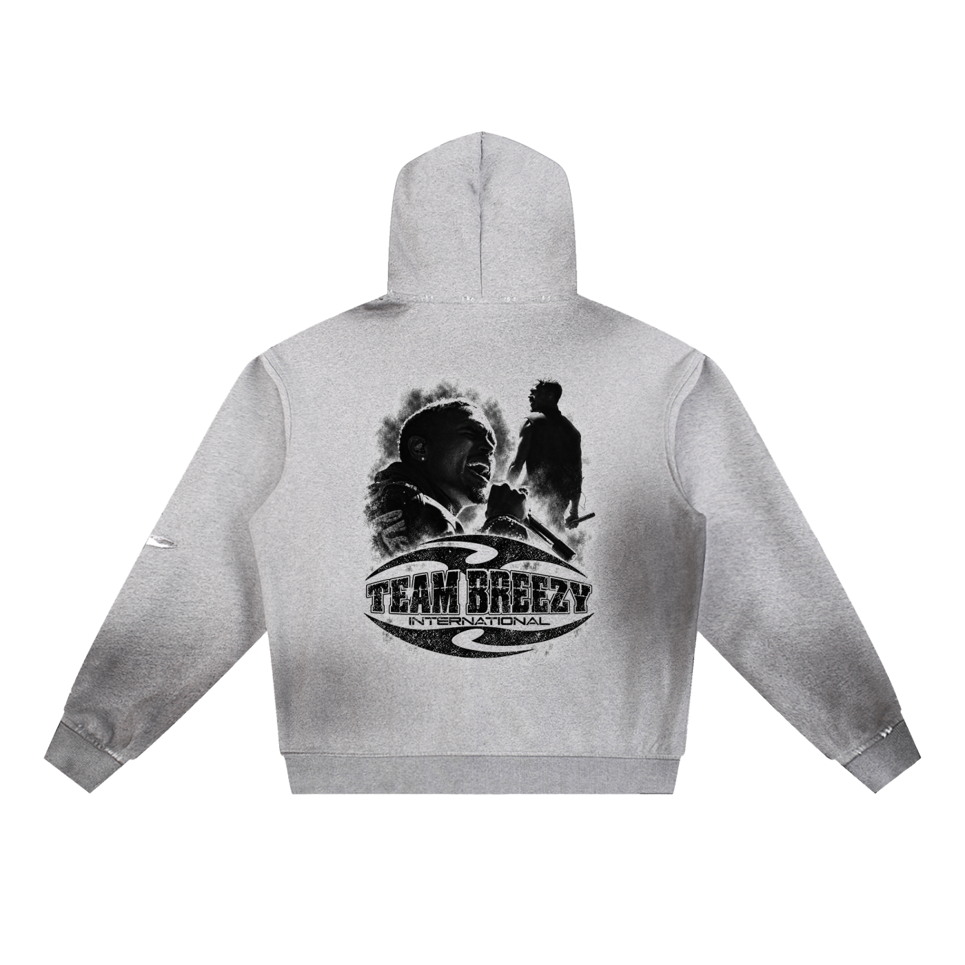 TEAM BREEZY CYCLE Sun Fade Frayed Fleece Hoodie