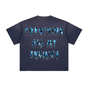 FAME 15TH ANNIVERSARY SPIRAL Sun Fade Raw Edge T-Shirt