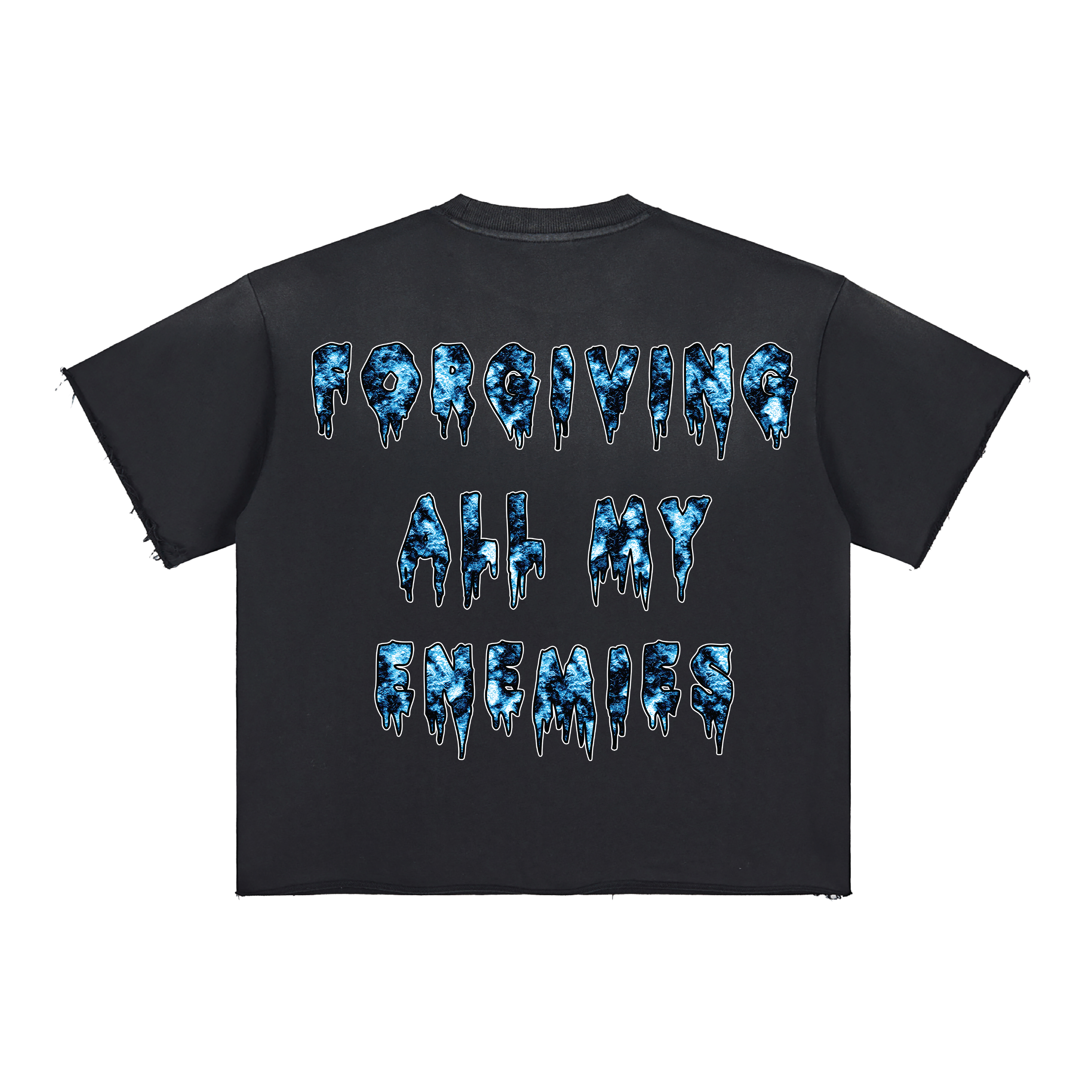 FAME 15TH ANNIVERSARY SPIRAL Sun Fade Raw Edge T-Shirt