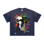 F.A.M.E. 15TH ANNIVERSARY SPLATTER Sun Fade Raw Edge S/S T-Shirt