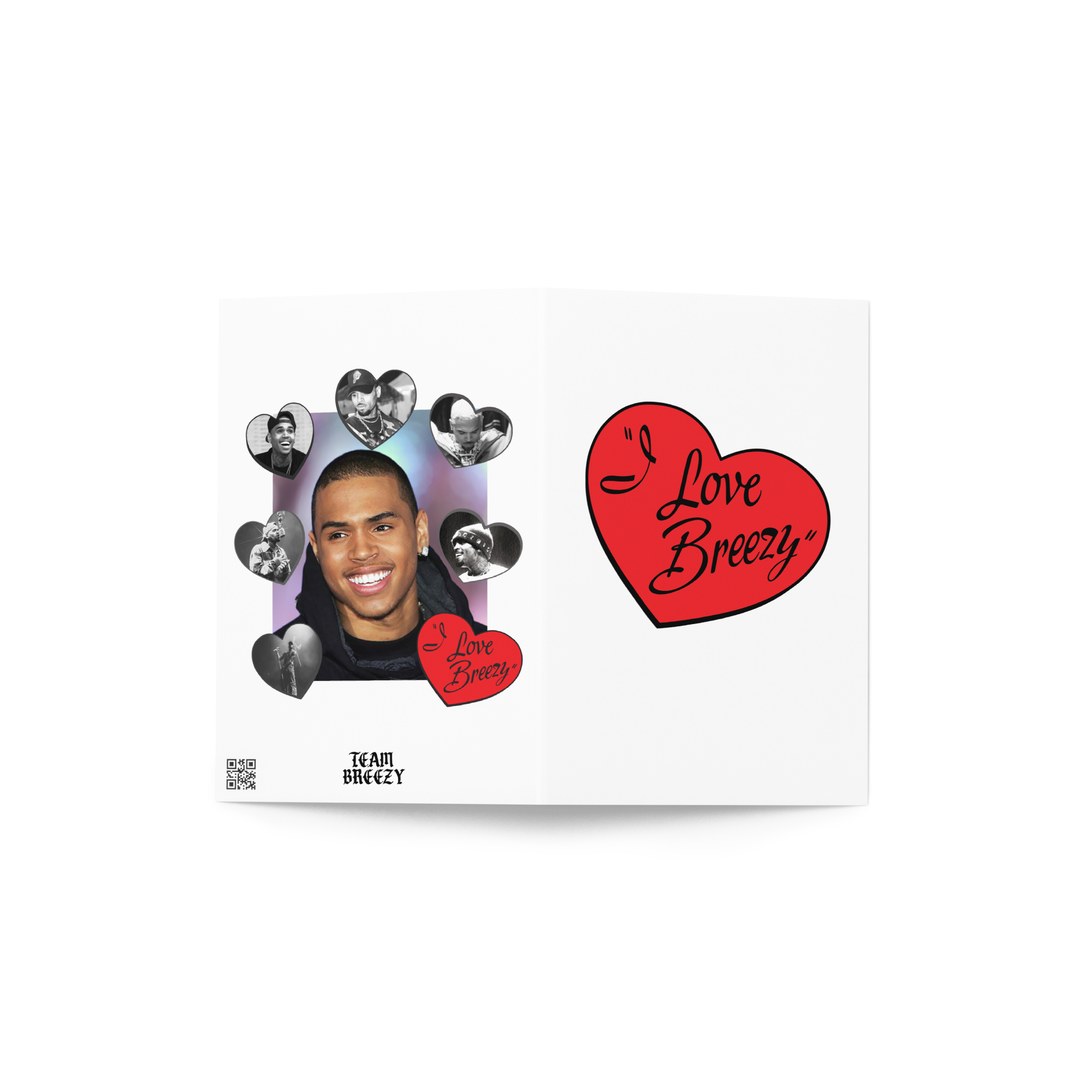 I LOVE BREEZY VALENTINE'S DAY CARD