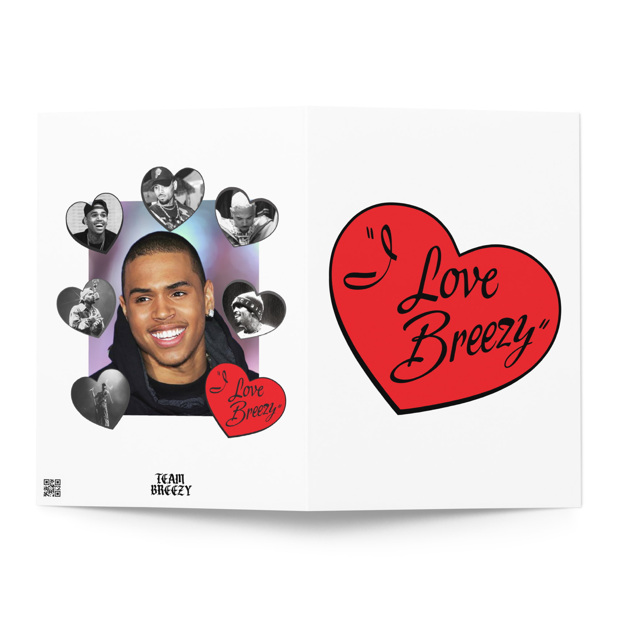 I LOVE BREEZY VALENTINE'S DAY CARD