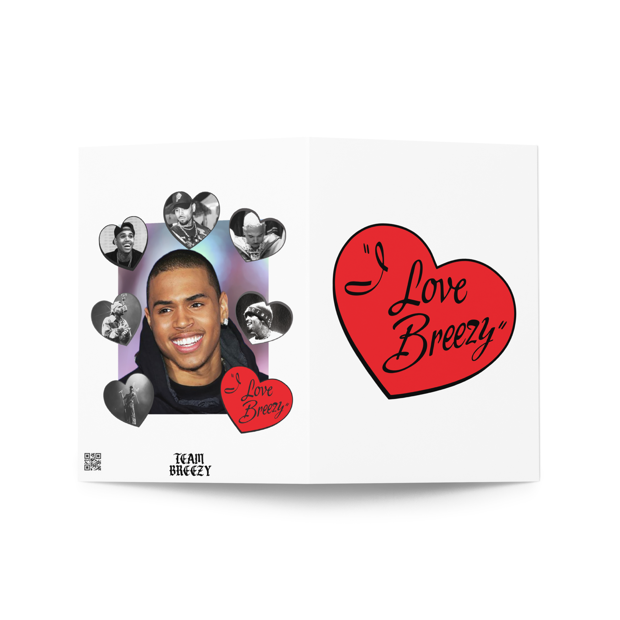 I LOVE BREEZY VALENTINE'S DAY CARD