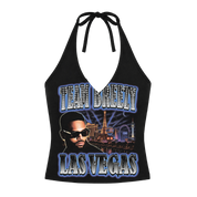 TEAM BREEZY REP YOUR CITY HALTER TOP W/ RHINESTONES