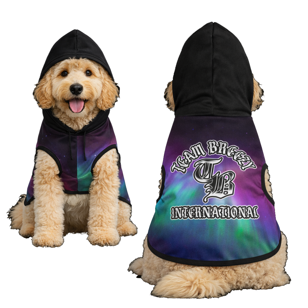 TEAM BREEZY INTERNATIONAL BLACKLETTER Pet hoodie