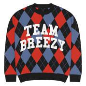 TEAM BREEZY ARGYLE KNIT UNISEX SWEATSHIRT