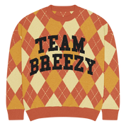 TEAM BREEZY ARGYLE KNIT UNISEX SWEATSHIRT