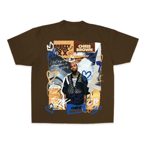 BP/MS COLLEGE PATCH TEE ブラウン Zig-Zag Ms. French T-Shirt Dark Brown | Zig-Zag