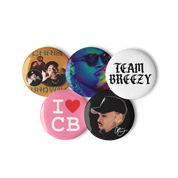 Sensational | Chris Brown Buttons (5 Pack)