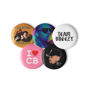 Sensational | Chris Brown Buttons (5 Pack)