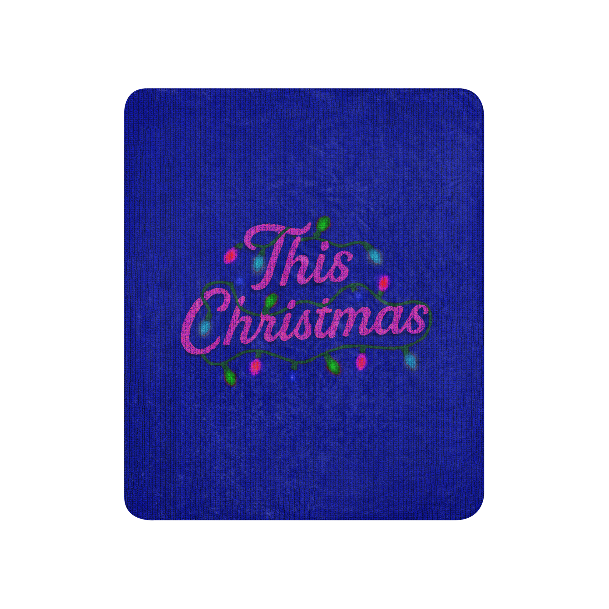 THIS CHRISTMAS KNIT SHERPA BLANKET